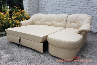 Новый кожаный раскладной диван