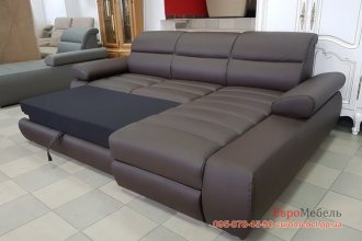 Новый кожаный угловой диван 